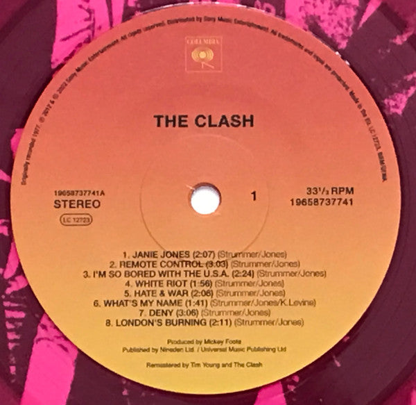 The Clash : The Clash (LP, Album, Ltd, RE, Pin)