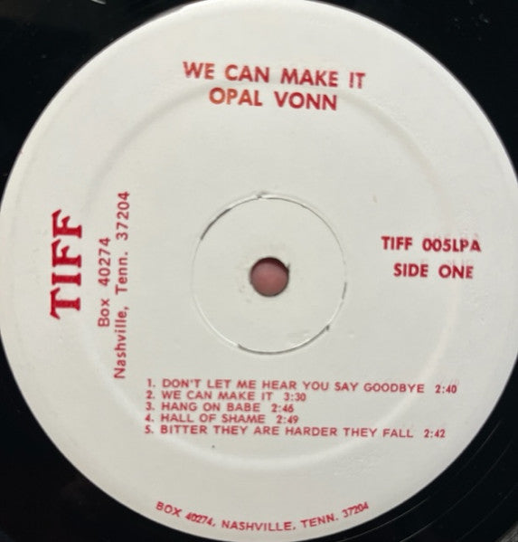 Opal Vonn : We Can Make It (LP)