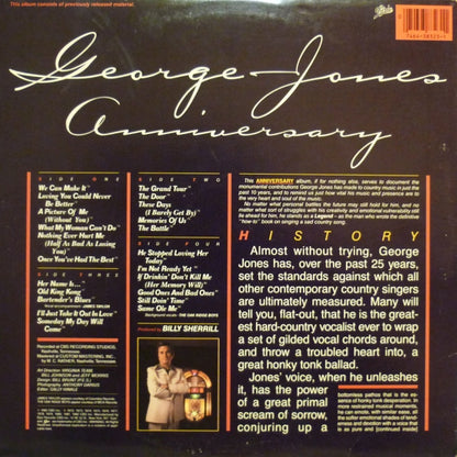 George Jones (2) : Anniversary - Ten Years Of Hits (2xLP, Comp, Car)
