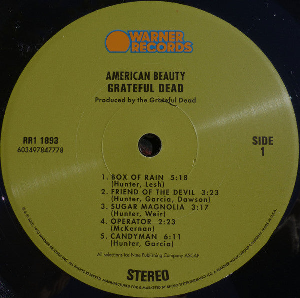 Grateful Dead* : American Beauty (LP, Album, RE, RM)