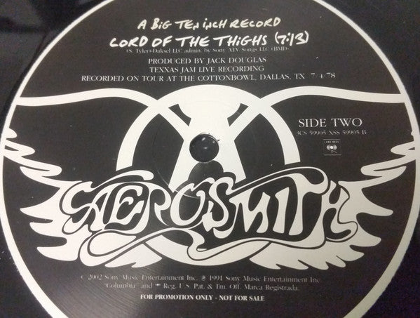 Aerosmith : A Big Ten Inch Record (10", Promo)