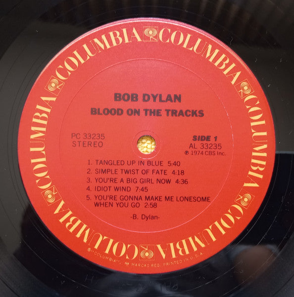 Bob Dylan : Blood On The Tracks (LP, Album, RP, San)