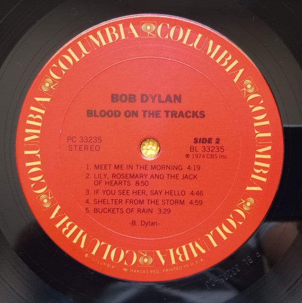 Bob Dylan : Blood On The Tracks (LP, Album, RP, San)