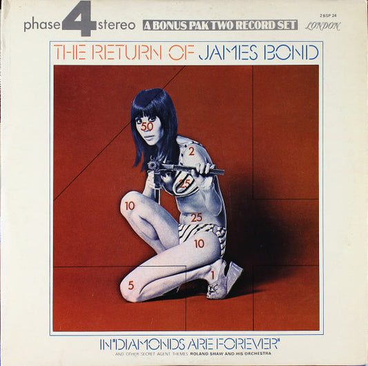 Roland Shaw And His Orchestra* : The Return Of James Bond In Diamonds Are Forever And Other Secret Agent Themes (2xLP, Club, Cap)
