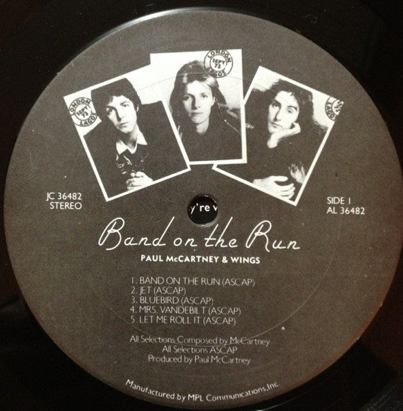 Paul McCartney & Wings* : Band On The Run (LP, Album, RE)