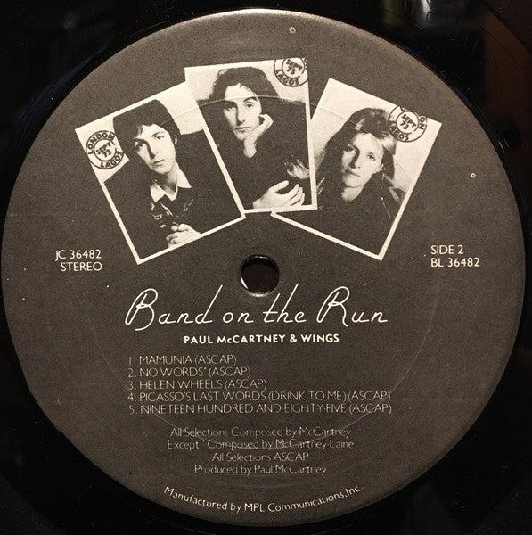 Paul McCartney & Wings* : Band On The Run (LP, Album, RE)