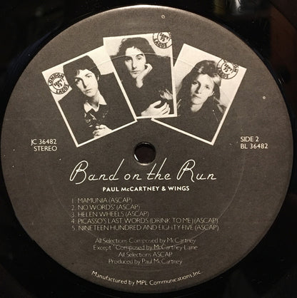 Paul McCartney & Wings* : Band On The Run (LP, Album, RE)