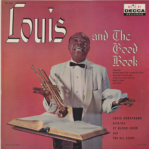 Louis Armstrong And The All Stars* With The Sy Oliver Choir : Louis And The Good Book (LP, Album, Mono)
