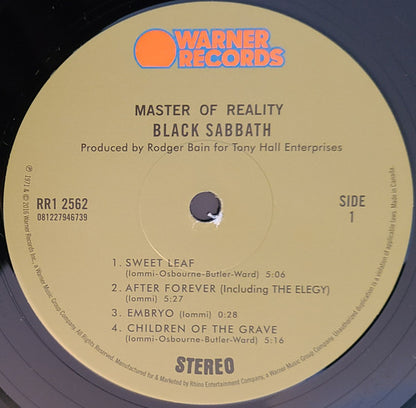 Black Sabbath : Master Of Reality (LP, Album, RE, Gat)