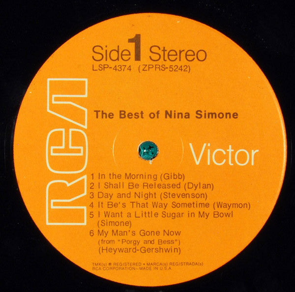 Nina Simone : The Best Of Nina Simone (LP, Comp)