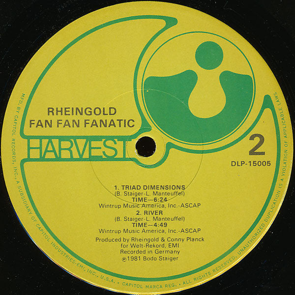 Rheingold : Fan Fan Fanatic (12", MiniAlbum)