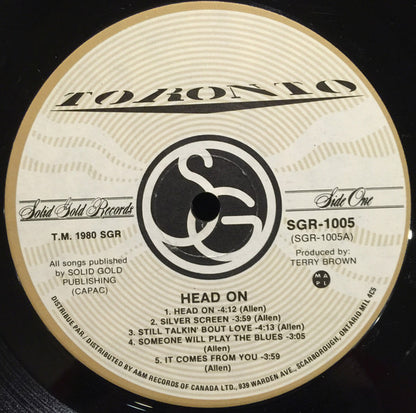 Toronto (4) : Head On (LP, Album)