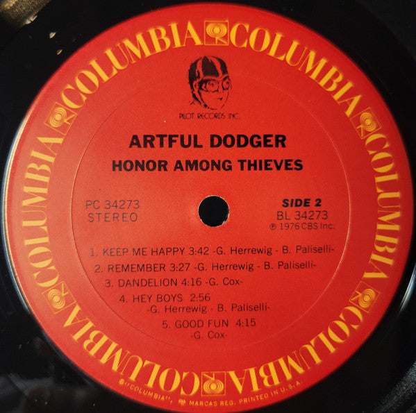 Artful Dodger (3) : Honor Among Thieves (LP, Album, Pit)