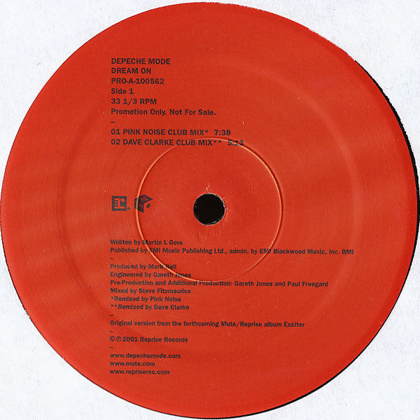 Depeche Mode : Dream On (2x12", Promo)