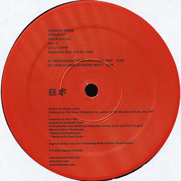 Depeche Mode : Dream On (2x12", Promo)