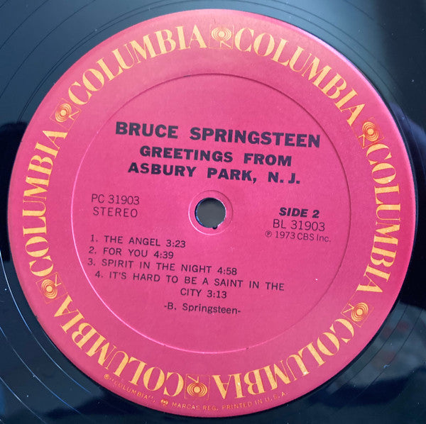 Bruce Springsteen : Greetings From Asbury Park, N.J. (LP, Album, RE)