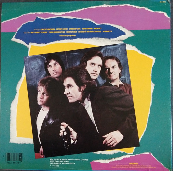 The Kinks : State Of Confusion (LP, Album, Club)