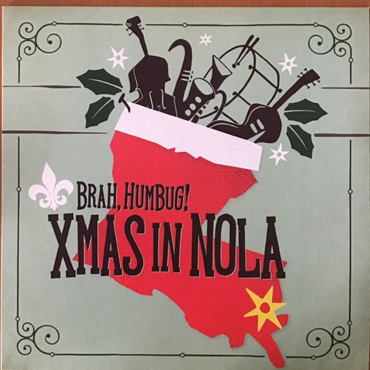 Various : Brah, Humbug! Xmas In NOLA (LP, Album, Comp, Ltd, Gre + Flexi, 7", Single)