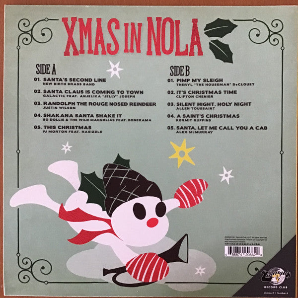 Various : Brah, Humbug! Xmas In NOLA (LP, Album, Comp, Ltd, Gre + Flexi, 7", Single)