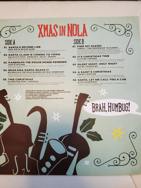 Various : Brah, Humbug! Xmas In NOLA (LP, Album, Comp, Ltd, Gre + Flexi, 7", Single)