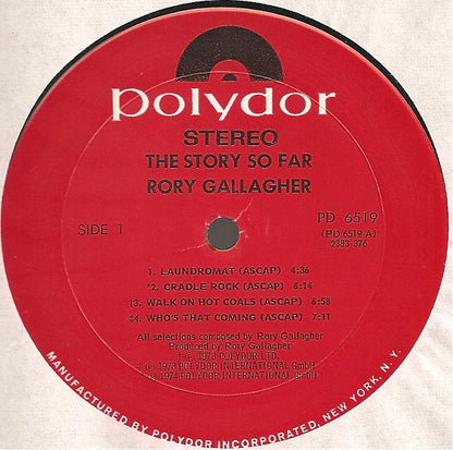 Rory Gallagher : The Story So Far (LP, Comp, Mon)