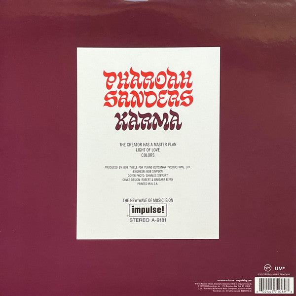 Pharoah Sanders : Karma (LP, Album, RE, RM, Aud)