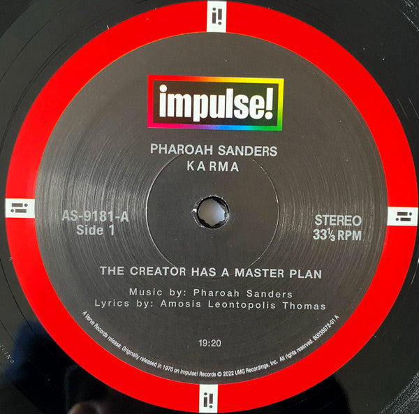 Pharoah Sanders : Karma (LP, Album, RE, RM, Aud)