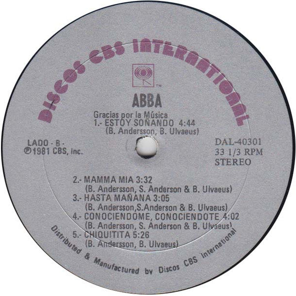 ABBA : Gracias Por La Musica (LP, Album)