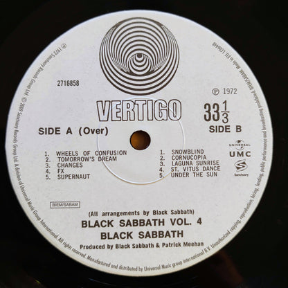 Black Sabbath : Black Sabbath Vol 4 (LP, Album, RE, RM, Gat)