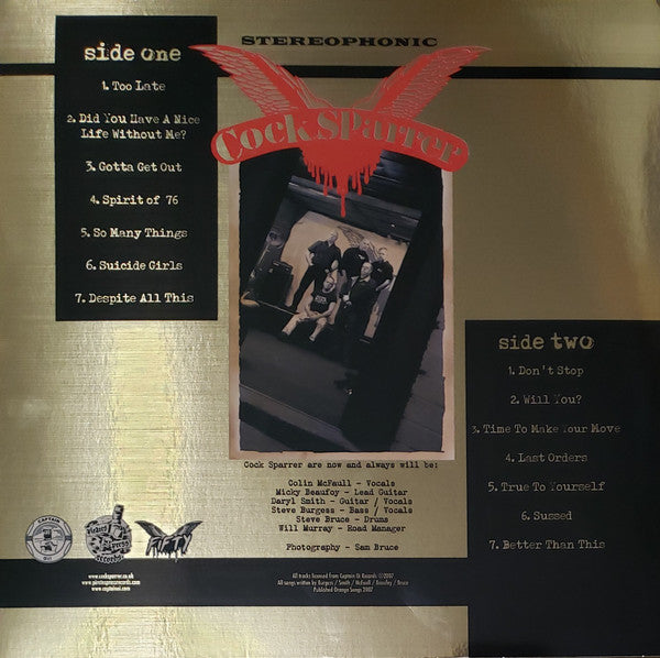 Cock Sparrer : Here We Stand (LP, Album, RE, RM, 180)