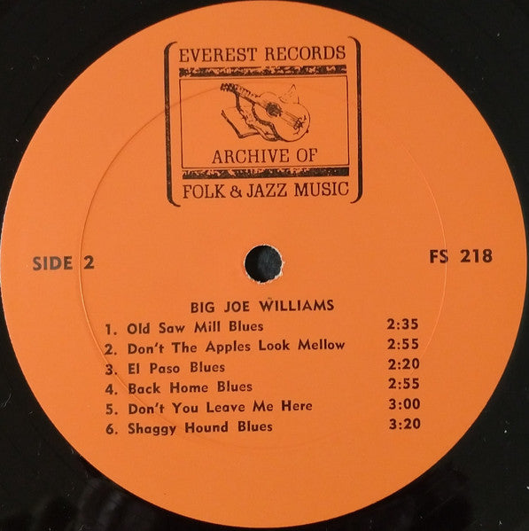Big Joe Williams : Big Joe Williams (LP, Album)