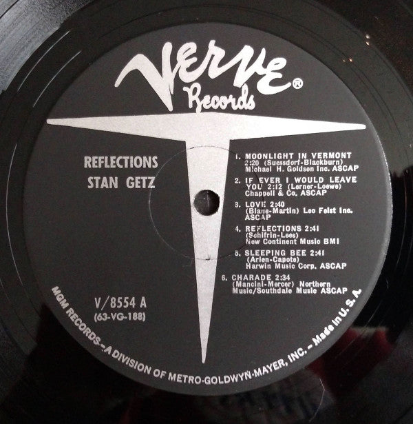 Stan Getz : Reflections (LP, Album, Mono, MGM)