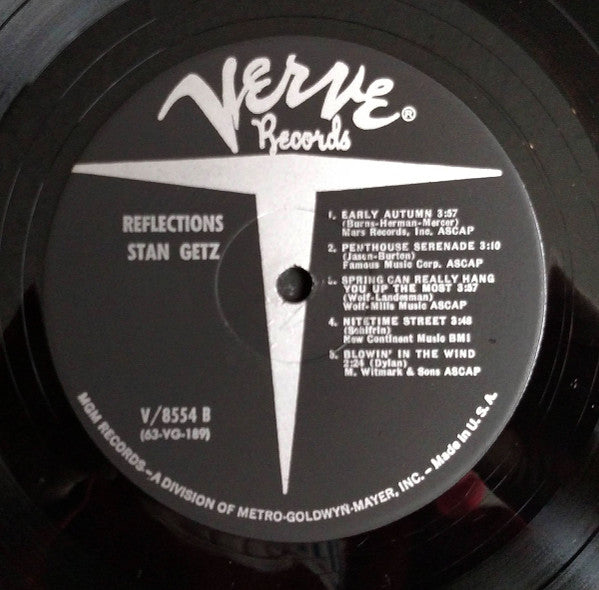 Stan Getz : Reflections (LP, Album, Mono, MGM)