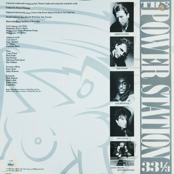 The Power Station : The Power Station 33⅓ (LP, Album, Jac)