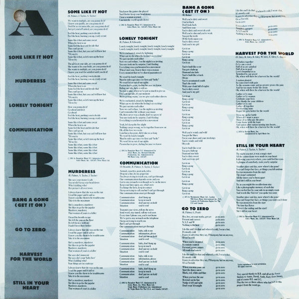 The Power Station : The Power Station 33⅓ (LP, Album, Jac)