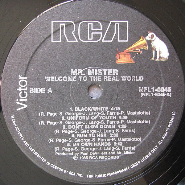 Mr. Mister : Welcome To The Real World (LP, Album)