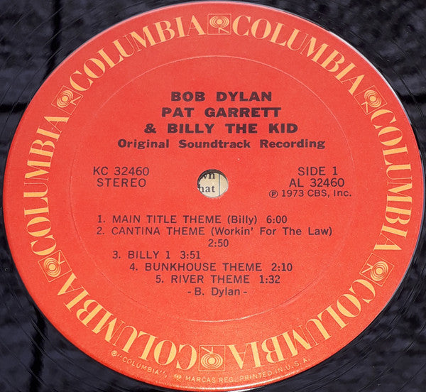 Bob Dylan : Pat Garrett & Billy The Kid (Original Soundtrack Recording) (LP, Album, Pit)