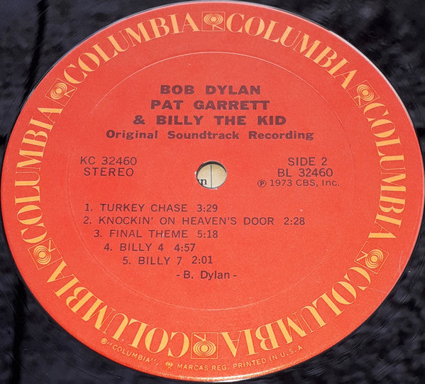Bob Dylan : Pat Garrett & Billy The Kid (Original Soundtrack Recording) (LP, Album, Pit)