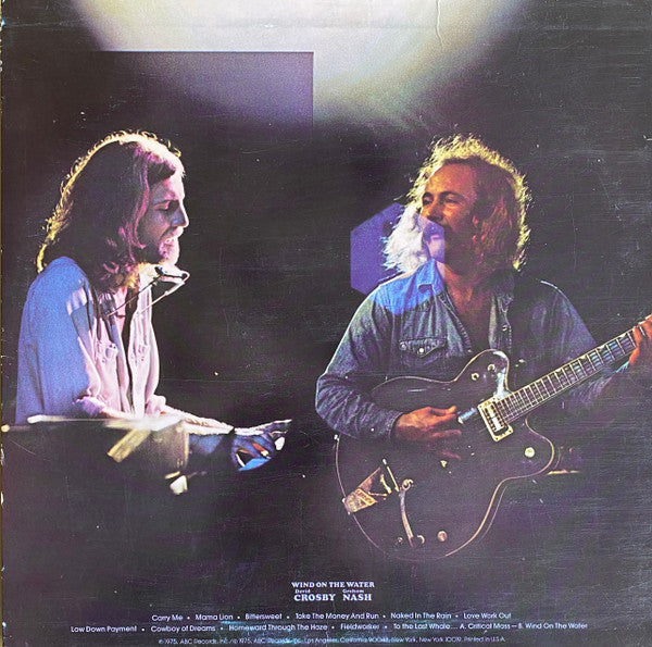 David Crosby / Graham Nash* : Wind On The Water (LP, Album, PRC)