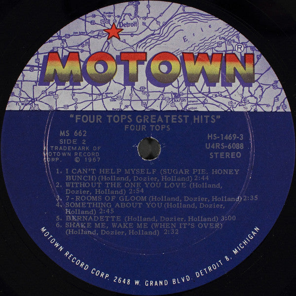 The Four Tops* : Greatest Hits (LP, Comp, Roc)