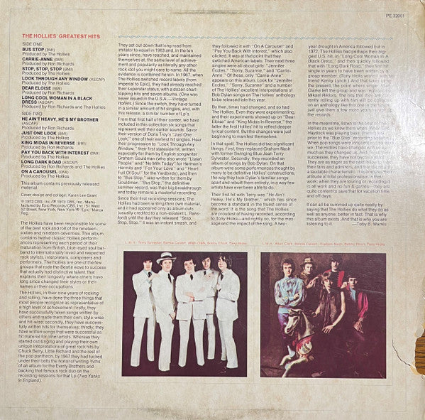 The Hollies : The Hollies' Greatest Hits (LP, Album, Comp, MP, RE, Car)