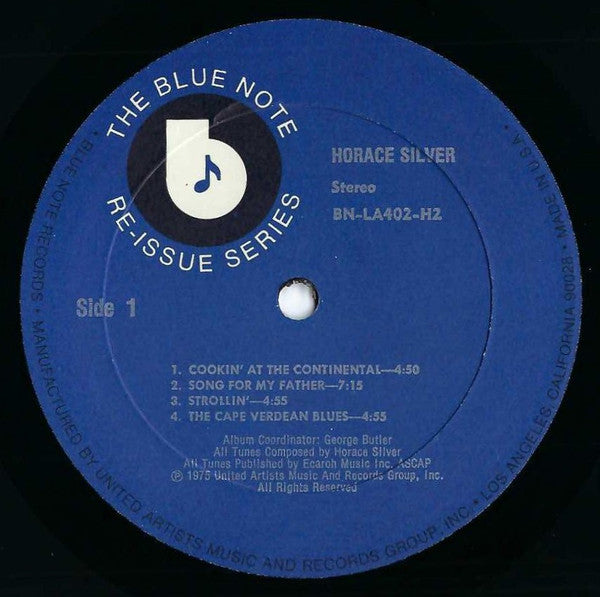 Horace Silver : Horace Silver (2xLP, Comp, Mono, Gat)