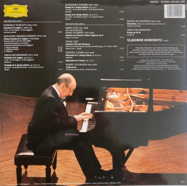 Vladimir Horowitz : Horowitz In Moscow (LP, Album, Gat)