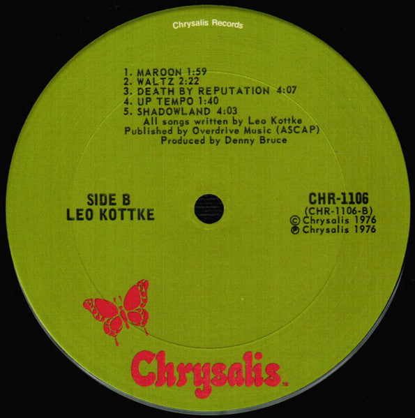 Leo Kottke : Leo Kottke (LP, Album, San)