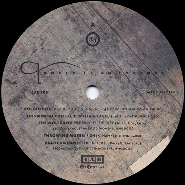 Various : Lonely Is An Eyesore (LP, Comp)