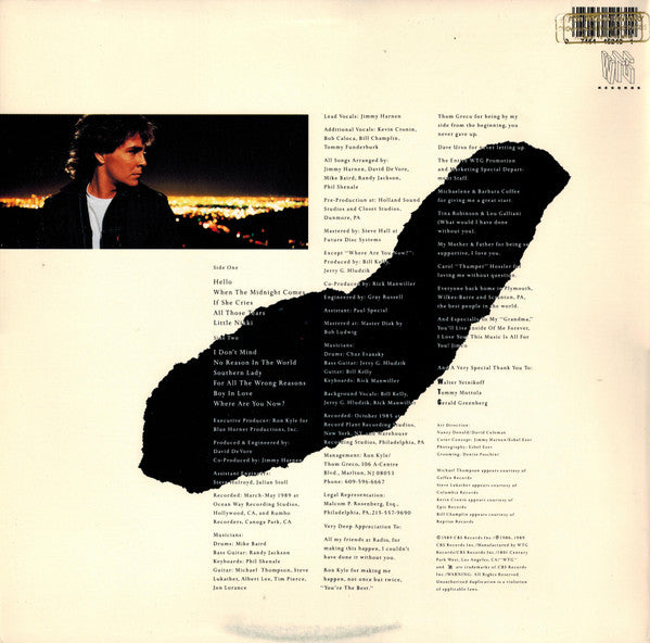 Jimmy Harnen : Can't Fight The Midnight (LP, Album)
