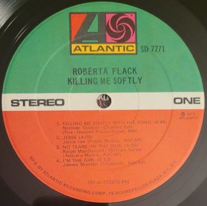 Roberta Flack : Killing Me Softly (LP, Album, RE, PR )