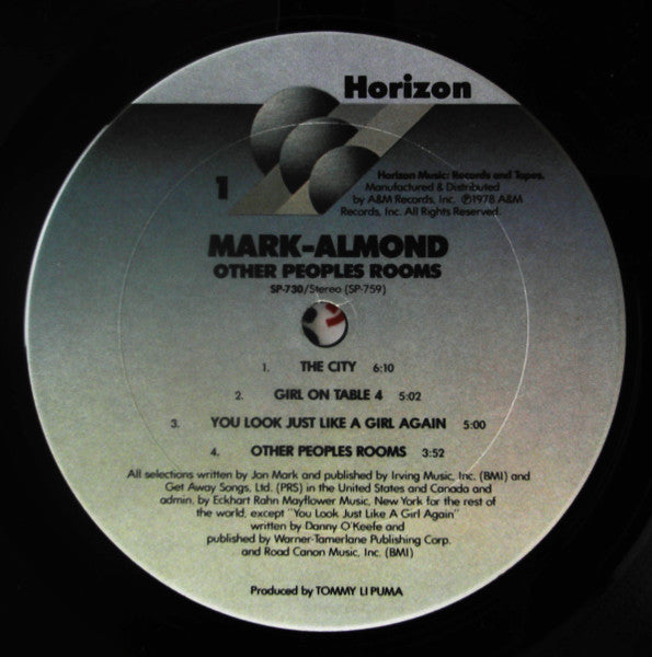 Mark-Almond : Other Peoples Rooms (LP, Album, San)