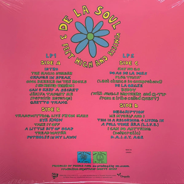 De La Soul : 3 Feet High And Rising (2xLP, Album, RE, Mag)