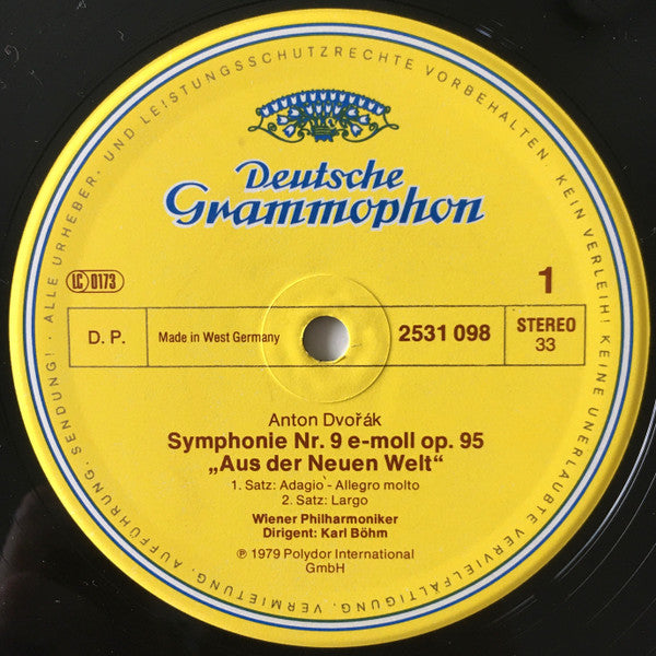 Antonín Dvořák - Wiener Philharmoniker • Wiener Philharmoniker • Karl Böhm : Symphonie No.9 »Aus Der Neuen Welt« »From The New World« (LP, No )